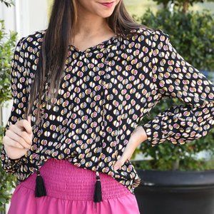 NWT THML Blouse with Tassels